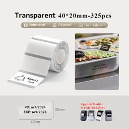 NIIMBOT M2/M3/B32/Z401 Color Carbon Ribbon Thermal Transfer Sticker Outdoor Waterproof Scratch-resistant Network Organizer Tag