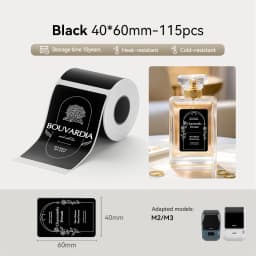 NIIMBOT M2/M3/B32/Z401 Color Carbon Ribbon Thermal Transfer Sticker Outdoor Waterproof Scratch-resistant Network Organizer Tag