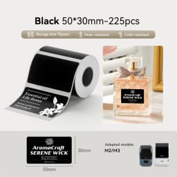 NIIMBOT M2/M3/B32/Z401 Color Carbon Ribbon Thermal Transfer Sticker Outdoor Waterproof Scratch-resistant Network Organizer Tag