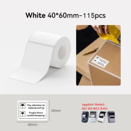 NIIMBOT M2/M3/B32/Z401 Color Carbon Ribbon Thermal Transfer Sticker Outdoor Waterproof Scratch-resistant Network Organizer Tag