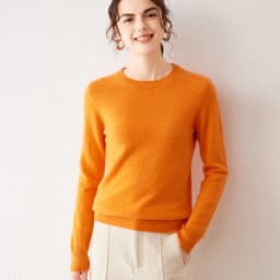 Light Luxury 100% Cashmere Sweater, Women's Round Neck Pullover Sweater, Versatile Style, Knitted Sweater, Inner Top