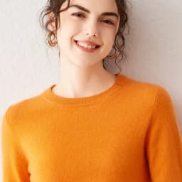 Light Luxury 100% Cashmere Sweater, Women's Round Neck Pullover Sweater, Versatile Style, Knitted Sweater, Inner Top