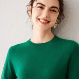 Light Luxury 100% Cashmere Sweater, Women's Round Neck Pullover Sweater, Versatile Style, Knitted Sweater, Inner Top