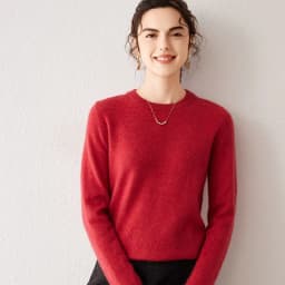 Light Luxury 100% Cashmere Sweater, Women's Round Neck Pullover Sweater, Versatile Style, Knitted Sweater, Inner Top