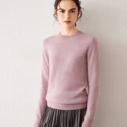 Light Luxury 100% Cashmere Sweater, Women's Round Neck Pullover Sweater, Versatile Style, Knitted Sweater, Inner Top