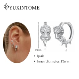 Minimalist CZ Cartilage Perforation 925 Sterling Silver Ear Needle Twist Round Earring Hoop Ear Buckle Gold Earrings For Women