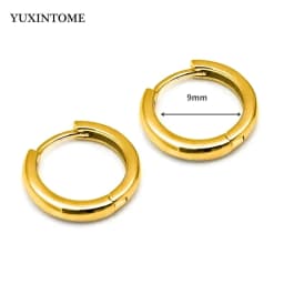 Minimalist CZ Cartilage Perforation 925 Sterling Silver Ear Needle Twist Round Earring Hoop Ear Buckle Gold Earrings For Women