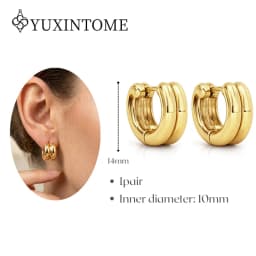 Minimalist CZ Cartilage Perforation 925 Sterling Silver Ear Needle Twist Round Earring Hoop Ear Buckle Gold Earrings For Women