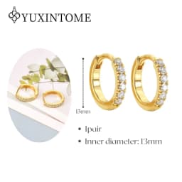 Minimalist CZ Cartilage Perforation 925 Sterling Silver Ear Needle Twist Round Earring Hoop Ear Buckle Gold Earrings For Women