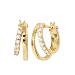 Minimalist CZ Cartilage Perforation 925 Sterling Silver Ear Needle Twist Round Earring Hoop Ear Buckle Gold Earrings For Women