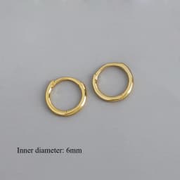 Minimalist CZ Cartilage Perforation 925 Sterling Silver Ear Needle Twist Round Earring Hoop Ear Buckle Gold Earrings For Women