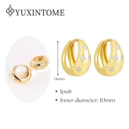 Minimalist CZ Cartilage Perforation 925 Sterling Silver Ear Needle Twist Round Earring Hoop Ear Buckle Gold Earrings For Women