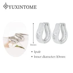 Minimalist CZ Cartilage Perforation 925 Sterling Silver Ear Needle Twist Round Earring Hoop Ear Buckle Gold Earrings For Women