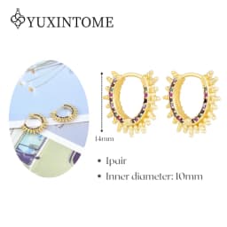 Minimalist CZ Cartilage Perforation 925 Sterling Silver Ear Needle Twist Round Earring Hoop Ear Buckle Gold Earrings For Women