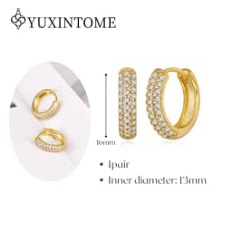 Minimalist CZ Cartilage Perforation 925 Sterling Silver Ear Needle Twist Round Earring Hoop Ear Buckle Gold Earrings For Women