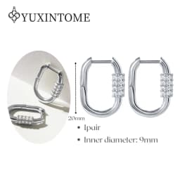 Minimalist CZ Cartilage Perforation 925 Sterling Silver Ear Needle Twist Round Earring Hoop Ear Buckle Gold Earrings For Women