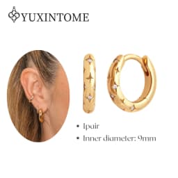 Minimalist CZ Cartilage Perforation 925 Sterling Silver Ear Needle Twist Round Earring Hoop Ear Buckle Gold Earrings For Women