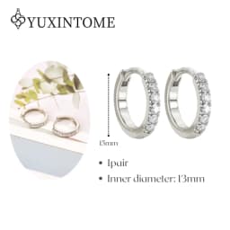 Minimalist CZ Cartilage Perforation 925 Sterling Silver Ear Needle Twist Round Earring Hoop Ear Buckle Gold Earrings For Women