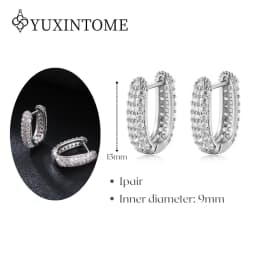 Minimalist CZ Cartilage Perforation 925 Sterling Silver Ear Needle Twist Round Earring Hoop Ear Buckle Gold Earrings For Women
