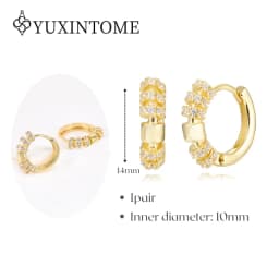 Minimalist CZ Cartilage Perforation 925 Sterling Silver Ear Needle Twist Round Earring Hoop Ear Buckle Gold Earrings For Women