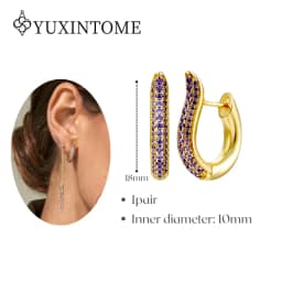 Minimalist CZ Cartilage Perforation 925 Sterling Silver Ear Needle Twist Round Earring Hoop Ear Buckle Gold Earrings For Women