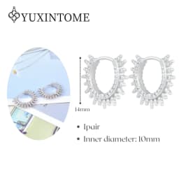 Minimalist CZ Cartilage Perforation 925 Sterling Silver Ear Needle Twist Round Earring Hoop Ear Buckle Gold Earrings For Women