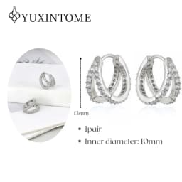 Minimalist CZ Cartilage Perforation 925 Sterling Silver Ear Needle Twist Round Earring Hoop Ear Buckle Gold Earrings For Women