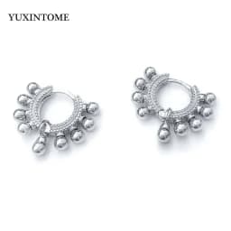 Minimalist CZ Cartilage Perforation 925 Sterling Silver Ear Needle Twist Round Earring Hoop Ear Buckle Gold Earrings For Women