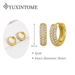 Minimalist CZ Cartilage Perforation 925 Sterling Silver Ear Needle Twist Round Earring Hoop Ear Buckle Gold Earrings For Women