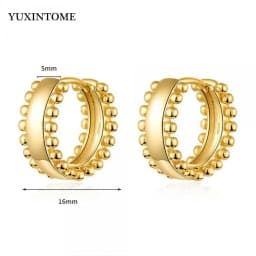 Minimalist CZ Cartilage Perforation 925 Sterling Silver Ear Needle Twist Round Earring Hoop Ear Buckle Gold Earrings For Women