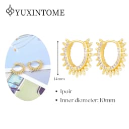 Minimalist CZ Cartilage Perforation 925 Sterling Silver Ear Needle Twist Round Earring Hoop Ear Buckle Gold Earrings For Women