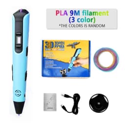 2025 New 3D Printing Pen LCD Display Screen 1.75mm ABS/PLA 0.7mm Diameter Material Kids DIY Drawing Pen Birthday Gifts Christmas