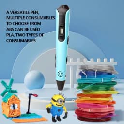 2025 New 3D Printing Pen LCD Display Screen 1.75mm ABS/PLA 0.7mm Diameter Material Kids DIY Drawing Pen Birthday Gifts Christmas