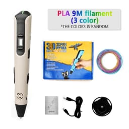 2025 New 3D Printing Pen LCD Display Screen 1.75mm ABS/PLA 0.7mm Diameter Material Kids DIY Drawing Pen Birthday Gifts Christmas