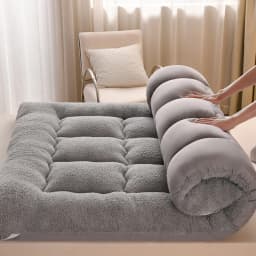 Thicken Fluffy Autumn Winter Mattress Toppers Queen Soft Warm Mattress Pad King Living Room Mat Car Sleeping Mats Field Camp Mat