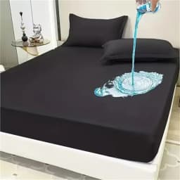 100% Waterproof Mattress Cover Protector Adjustable Non-slip Bed Fitted Sheet With Elastic Band for King Queen 90/140/160/200