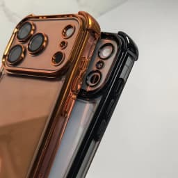 Luxury Transparent Shockproof Phone Case For iPhone 18 17 13 12 Pro Max 16 15 14 Plus Air with Wrist Strap Lens Protector Cover