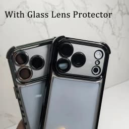 Luxury Transparent Shockproof Phone Case For iPhone 18 17 13 12 Pro Max 16 15 14 Plus Air with Wrist Strap Lens Protector Cover