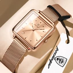 POEDAGAR Top Exquisite Ladies Clock Waterproof Stainless Steel Woman Wristwatch Square Quartz Elegant Women's Watches Reloj Gift