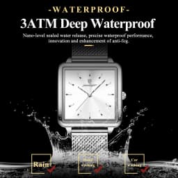 POEDAGAR Top Exquisite Ladies Clock Waterproof Stainless Steel Woman Wristwatch Square Quartz Elegant Women's Watches Reloj Gift