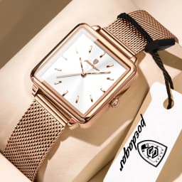 POEDAGAR Top Exquisite Ladies Clock Waterproof Stainless Steel Woman Wristwatch Square Quartz Elegant Women's Watches Reloj Gift