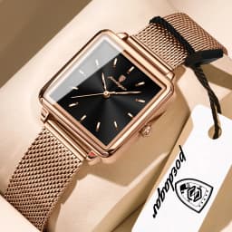 POEDAGAR Top Exquisite Ladies Clock Waterproof Stainless Steel Woman Wristwatch Square Quartz Elegant Women's Watches Reloj Gift