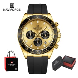 Original Brand NAVIFORCE New Men's Quartz Clock Silicone Strap Chronograph Luminous Watch Relogio Masculino Package Gifts 2026