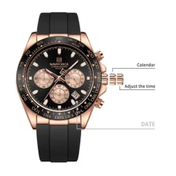 Original Brand NAVIFORCE New Men's Quartz Clock Silicone Strap Chronograph Luminous Watch Relogio Masculino Package Gifts 2026