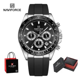 Original Brand NAVIFORCE New Men's Quartz Clock Silicone Strap Chronograph Luminous Watch Relogio Masculino Package Gifts 2026