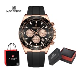 Original Brand NAVIFORCE New Men's Quartz Clock Silicone Strap Chronograph Luminous Watch Relogio Masculino Package Gifts 2026