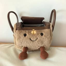 New Autumn/Winter 2025 Cute Cartoon Plush Spliced Pu Leather Pillow Bag Sweet Girl's Versatile Crossbody Bag for Commuting