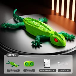 2.4G RC Car Wall Climbing Gecko Electric Simulation Lizard Light Chameleon RC Wall Climbing Car Children Birthday Gift
