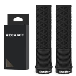 RIDERACE Mountain Bike Handlebar Grips Lock on MTB Folding Bicycle Soft TPR Rubber Non-slip Mixed Color Cycling Handle Bar Grips
