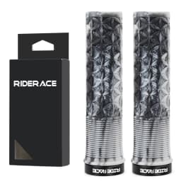RIDERACE Mountain Bike Handlebar Grips Lock on MTB Folding Bicycle Soft TPR Rubber Non-slip Mixed Color Cycling Handle Bar Grips